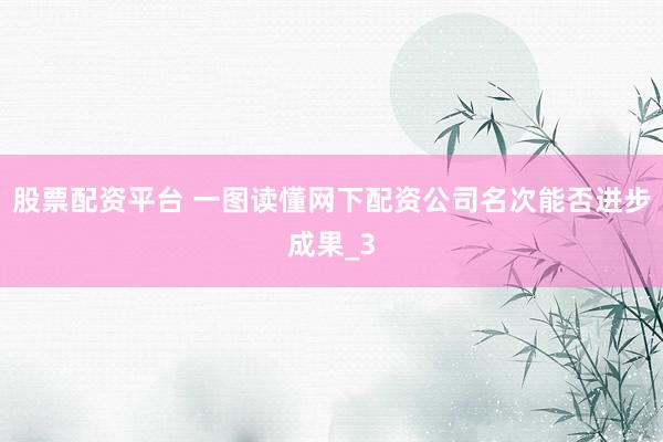 股票配资平台 一图读懂网下配资公司名次能否进步成果_3