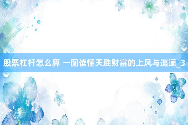 股票杠杆怎么算 一图读懂天胜财富的上风与迤逦_3